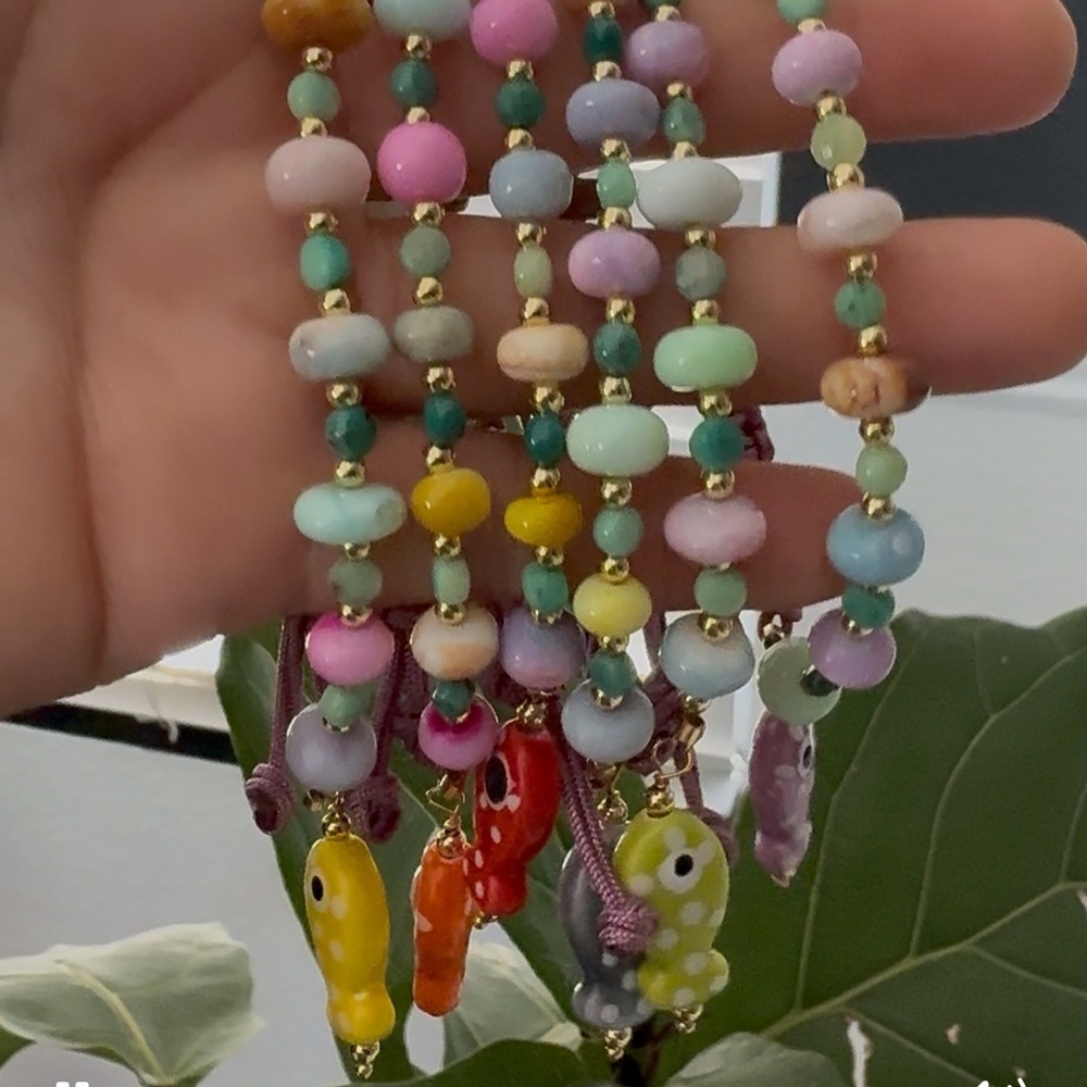 Colorful Opal Beaded Bracelets - Picture 3 of 8